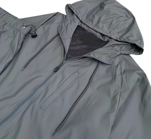 Conjunto de 2 Piezas para Hombre, Chaqueta Cortavientos y Pantalones Deportivos de Verano, Transpirable, de Secado Rápido, Tela Satinada, Estilo Urbano - Product Image 6