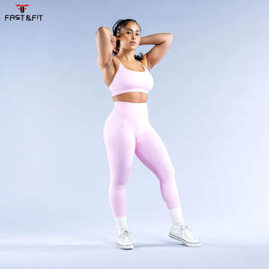 Soutien-gorge de sport rembourré léger pour femme grande taille, dos croisé, avec logo personnalisé sur le devant, pour le fitness - Product Image 5