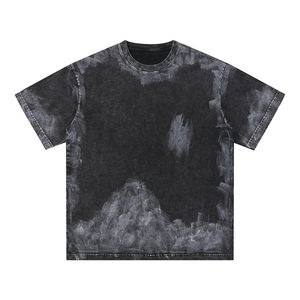 T-shirt en coton tendance pour homme, style streetwear, coupe oversize, uni, avec logo personnalisé, fournisseur en gros 2026 - Product Image 4
