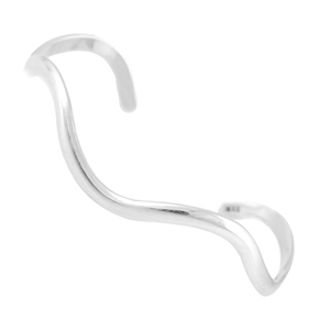 <b>Silver</b> Mountain 925 Sterling <b>Silver</b> Charm Geometric Engraved Minimalist Modern Oxide Plated Open <b>Cuff</b> <b>Bracelet</b> Gift Party - Product Image 1