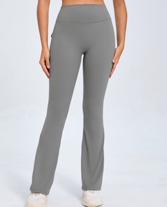 Lovely Women <b>Flared</b> <b>Leggings</b> Scrunch Butt Yoga Pants Multi Color Available High Waist Tights with Pockets Fitness Gym Wear New - Product Image 5