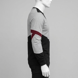 100% Cotton Plain Clothes Fashion <b>Men's</b> Breathable Round Neck <b>Long</b> Sleeve <b>T</b>-<b>Shirts</b> High Quality Basic Thermal <b>T</b> <b>Shirt</b> <b>for</b> <b>Men</b> - Product Image 3