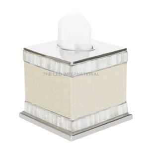 Boîte à mouchoirs en métal de forme carrée MOP pour restaurants, hôtels, maisons et comptoirs de cuisine en promotion - Product Image 1