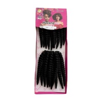 Extensions de cheveux en vrac de qualité supérieure, bouclées Havana, style afro twist, en filament japonais, résistantes aux basses températures, pour tresses rebondissantes et volumineuses.