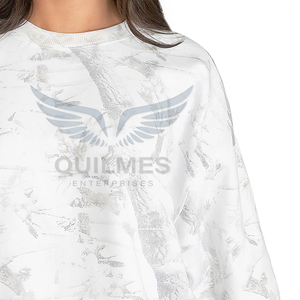 Sudadera de algodón con forro polar para mujer, personalizada, con logo frontal, cuello redondo, estilo oversize, informal, para invierno, con efecto tie-dye. - Product Image 5