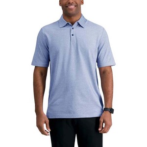 Plus Size Men's Polo <b>Shirt</b> with Polyester Cotton Short Sleeve Solid Color Knitted Fabric - Product Image 3
