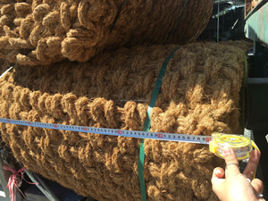 Natural Fiber Coir <b>Mat</b> <b>Roll</b> Woven Non Slip Carpet <b>Roll</b> Eco Friendly Palm Fiber Rug for Outdoor Landscaping - Product Image 5