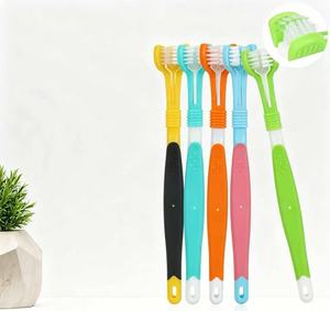 Cepillo de Dientes para Mascotas, Cepillo de Cerdas Suaves de Tres Dientes, Higiene Bucal para Perros, Cepillo de Dientes de Mango Largo para el Cuidado de Perros Pequeños - Product Image 6