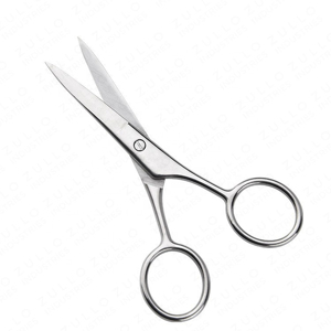 Tijeras de Manicura de Acero Inoxidable, Hoja Recta, Punta Afilada, Mango Redondo, Cortaúñas Duradero de 8.8cm, Uso para Adultos, Corte Preciso de Cutículas - Product Image 3