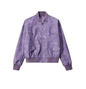 Veste de travail matelassée pour homme en velours côtelé, style baseball, décontractée, zippée, avec col rabattable, légère - Product Image 2