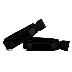 Sangle de soutien pour poignet de boxe en cuir, fermeture Velcro réglable, pour l'entraînement aux arts martiaux, adultes, noir et marron - Product Image 3
