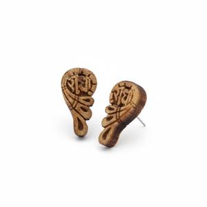 Pendientes de botón con motivo étnico Tulsi, hechos a mano, unisex, joyería espiritual de moda, incrustaciones sin fin, venta al por mayor, Sigma Export India - Product Image 3