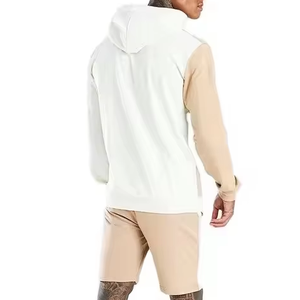 Conjunto de Sudadera con Capucha y Pantalones Cortos de Color Sólido, Transpirable, con Logotipo Personalizado, Ropa Casual para Hombre, Nueva Colección Otoño - Product Image 3