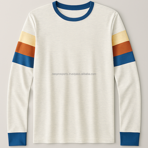 เสื้อยืดโอเวอร์ไซส์ทรงสปอร์ต แขนยาว ผ้าคอตตอนหนา 100% สำหรับทุกเพศ สั่งพิมพ์ลายได้ตามต้องการ รับสั่งซื้อจำนวนมาก - Product Image 4