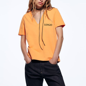 T-shirt Coupe Droite Prix Usine Style Urbain Moderne Tendance Décontracté Quotidien Confortable Manches Courtes Mode 2026 - Product Image 1