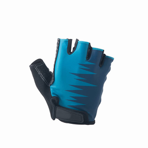 <b>Half</b> Finger Fitness Gloves Black Blue Mesh Breathable Non <b>Slip</b> Adjustable Wrist Strap Gym Weight Lifting Training Unisex - Product Image 2