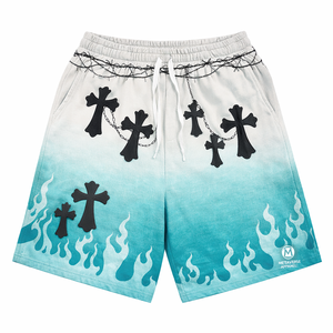 Pantalones Cortos de Chándal de Algodón Peinado Grueso de Alta Calidad para Hombre, con Cintura Elástica, Lisos, de Vellón, al por Mayor - Product Image 5