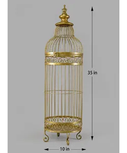 Jaula de Pájaros Metálica de Estilo Antiguo en Oferta, Adorno Decorativo para el Hogar, Centro de Mesa para Bodas y Exhibición Floral, Disponible para la Venta - Product Image 5