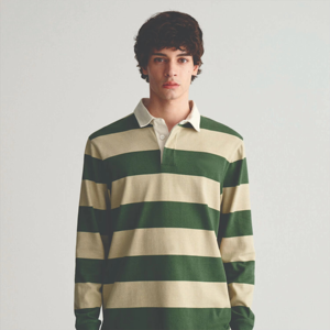 Chemises de rugby en coton rayé brodées sur mesure, confortables, pour hommes, meilleur design, manches longues, polo, vente en gros, personnalisées - Product Image 4