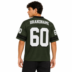 Camiseta Deportiva Oversize de Fútbol Americano con Diseño Floral-Vintage Personalizado de Conejo, Estilo Urbano, OEM, Sublimada, para Equipos - Fabricante - Product Image 2