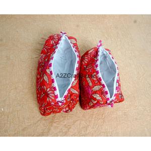 Bolsa Acolchada Hecha a Mano 100% Algodón Puro, Ecológica, Duradera, con Cierre, Organizador de Cosméticos, Organizador de Viaje - Product Image 6