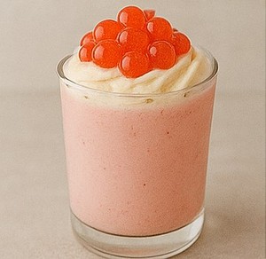 Producto de calidad: Bolas de jugo de fresa rellenas de fruta, ideales para decoración de postres en cafeterías. - Product Image 6