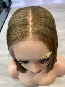 Prix usine 100% brut vierge vietnamien trame humaine dentelle perruque os droit gingembre couleur Super Double dessiné Extensions de cheveux - Product Image 4