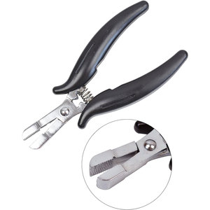 Pince à cheveux en forme de D en fil noir de qualité supérieure pour une application et un entretien sans couture des micro-nano anneaux - Product Image 3