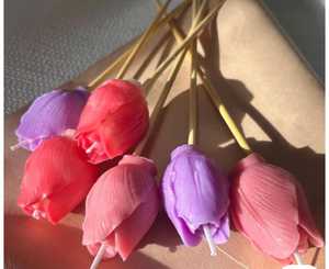Handmade Soy Wax Flower <b>Candle</b>-Eco-Friendly Smokeless Non-Toxic Scented <b>Candle</b> for Christmas & Easter Holiday Home Decoration - Product Image 3