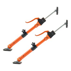 Set da 2 Aste di Supporto Telescopiche in Acciaio da 15,75-23,6 Pollici, Sistema di Sollevamento Regolabile a 3° Braccio, Capacità 220 Libbre, per Costruzioni e Mobili - Product Image 3