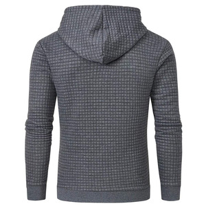 OEM Premium Quality Textured <b>Quilted</b> Unisex Hoodies Casual Regular Fit Long Sleeve Hooded <b>Sweatshirts</b> High Street Fashion 100% - Product Image 2
