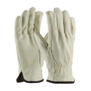 Premium Quality Sheep Grain Leather Driver Work <b>Gloves</b> Elastic Wristlet Cuff Waterproof Anti-Slip for Mechanical Safety Hand Arm - Product Image 1