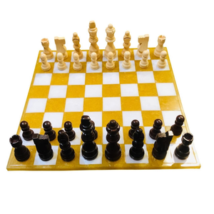 Échiquier en bois et résine écologique pour enfants et adolescents – Jeu d'échecs d'intérieur Printemps/Hiver/Été - Product Image 6