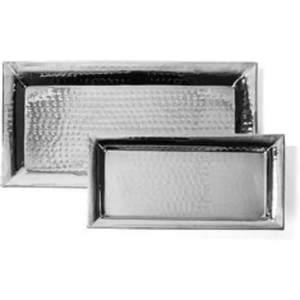 Standard Quality Silver Finished 3 Pieces <b>Trays</b> Set for <b>Table</b> Centerpieces Hot Selling Stainless Steel <b>Tray</b> for Wedding - Product Image 4