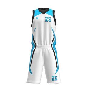 Vêtements de sport d'extérieur respirants, ensembles d'été en polyester de haute qualité, uniforme de basketball personnalisé, anti-humidité et séchage rapide - Product Image 2