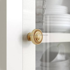 Polished Gold Brass <b>Knobs</b> Shiny Finish Cabinet Drawer Pull Handles Luxury Furniture Hardware Accessories Elegant Design - Product Image 6
