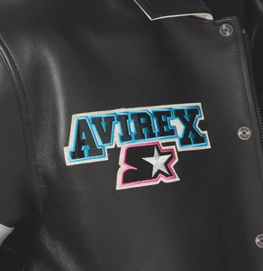 เสื้อแจ็คเก็ต Avirex X Starter Super Bowl LX หนังแกะ สตรีทแวร์ รักษ์โลก กันลม รุ่น Bomber 2026 - Product Image 3