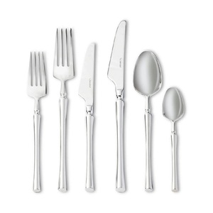 Ensemble de couverts de luxe en acier inoxydable pour mariage, finition miroir, style classique vintage, durable et réutilisable pour restaurant - Product Image 4