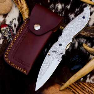 Premium Selling Custom Handmade Damascus Steel Folding Pocket Knife OEM Design <b>Back</b> Lock High Durability Pakka Wood Handle <b>Drop</b> - Product Image 1