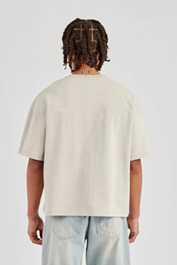 เสื้อยืดคอตตอนแท้ 100% หนัก 350 GSM ทรงโอเวอร์ไซส์ ไหล่ตก สไตล์สตรีทแวร์ ฮิปฮอป ทรงบ็อกซี่ พิมพ์ลาย ระบายอากาศได้ดี สั่งทำได้ - Product Image 5