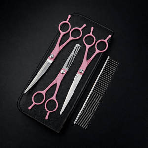 Professional Pet Grooming Kit 4-Piece Stainless Steel <b>Scissors</b> Set - Product Image 6