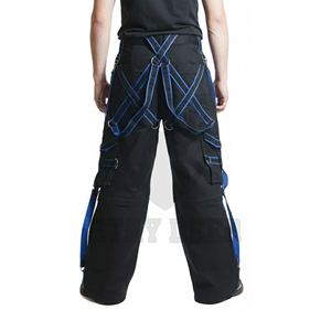 Pantalones Cargo de Estilo Gótico, Moda Urbana Punk, Pantalones Utilitarios con Múltiples Bolsillos, Logotipo Personalizado Disponible - Product Image 4