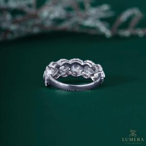 Elegant 2.06CT Multi-Stone Pear Shaped Diamond <b>Ring</b> Teardrop Bridal <b>Stacking</b> Band Solid Gold Fine Jewelry Manufacturer - Product Image 5