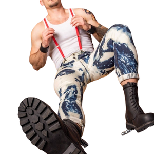 Tirantes de Piel de Oveja para Hombre, Hebilla de Acero, 4 cm de Ancho, Seis Opciones de Color, Ajuste Ajustable, Estilo Clásico, Uso Casual - Product Image 3