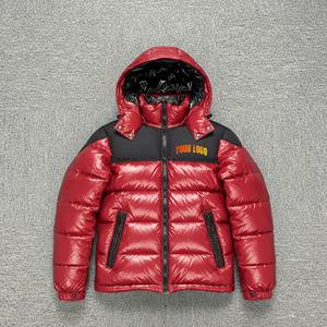 Chaquetas de Invierno Personalizadas para Hombre, Chaquetas Acolchadas Transpirables con Cierre de Cremallera, Forro de Piel de Oveja, Logotipo Personalizado, Chaquetas de Nailon Cálidas para Exteriores - Product Image 1