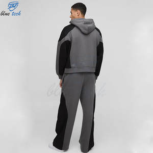 Conjunto Deportivo Informal para Hombre, Sudadera con Capucha y Pantalones, Diseño Color Block, Ropa Deportiva para Uso Diario, Servicios OEM - Product Image 6