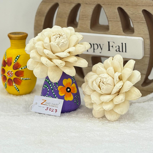 Diffuseur en bois de santal éco-responsable fait main, fleurs artificielles, meilleur prix du marché, idéal pour la décoration de Noël à la maison - Product Image 1