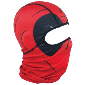 Red Black CONTINENTAL SPORTS Balaclava Face <b>Cover</b> Full <b>Head</b> Protection Outdoor Unisex Adult 100% Polyester Full Rhinestone - Product Image 3