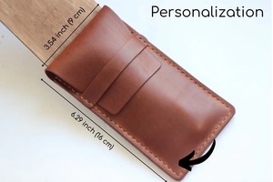 Étui de protection pour lunettes de soleil en cuir véritable de luxe, fait main et cousu à la main, vente en gros LGC-0155 - Product Image 3