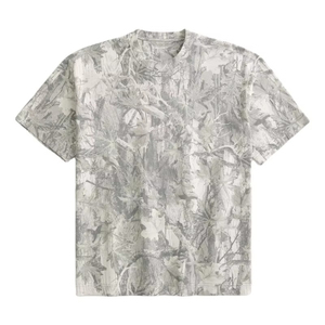 Custom <b>Cropped</b> Boxy T-Shirts Heavyweight 100% Cotton Camo T-shirts <b>Men</b> Blank Plain T-Shirts <b>For</b> <b>Men's</b> Breathable Design OEM - Product Image 3